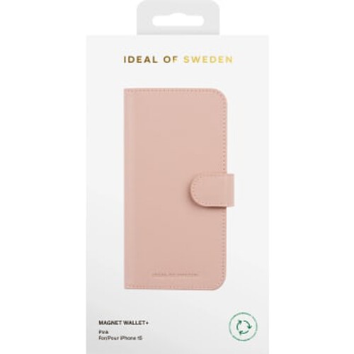Fodral magnet iPhone 15 Rosa Ideal of Sweden