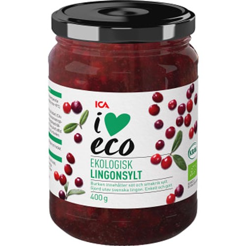 Lingonsylt 400g KRAV ICA I love eco