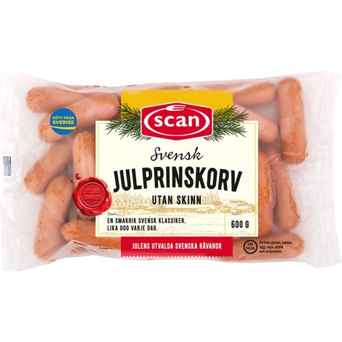 Julprinskorv Skinnfri 600g Scan