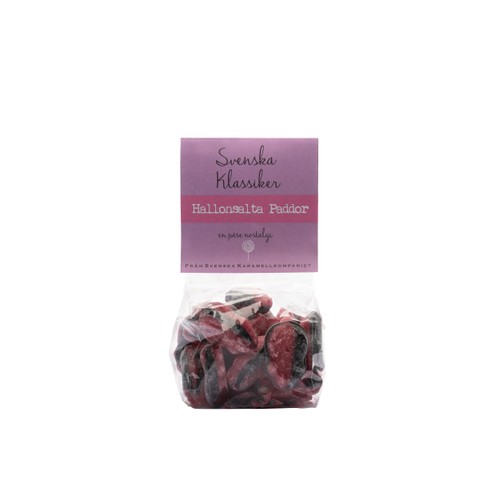 Karameller Hallonsalta Paddor 200g Svenska Karamellkompaniet