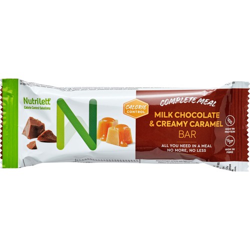 Viktkontroll Bar Milk Chocolate and Creamy Caramel 60g Nutrilett