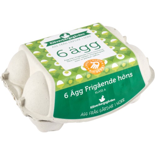 Ägg Frigående höns M/L 6-p Klöverbergsgården