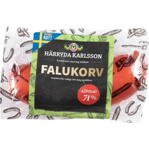 Falukorv Bit 71% Kötthalt 300g Härryda Karlsson