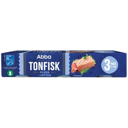 Tonfisk i vatten 3-p 285g Abba