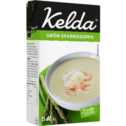 Grön sparrissoppa 5dl Kelda