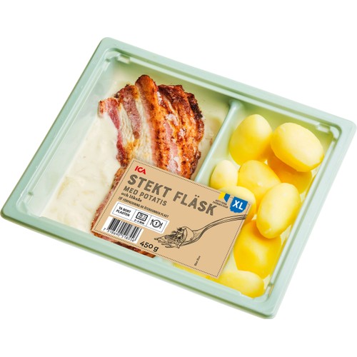 Färdigmat Stekt Fläsk med Potatis och Löksås XL 450g ICA