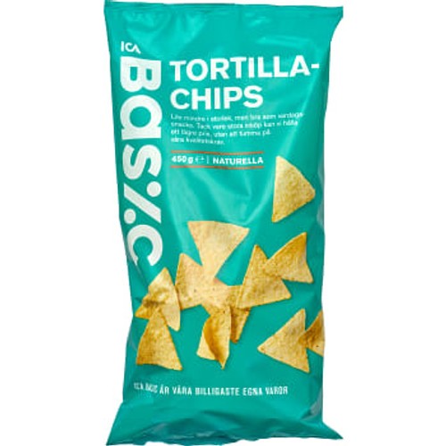 Tortillachips Naturella 450g ICA Basic