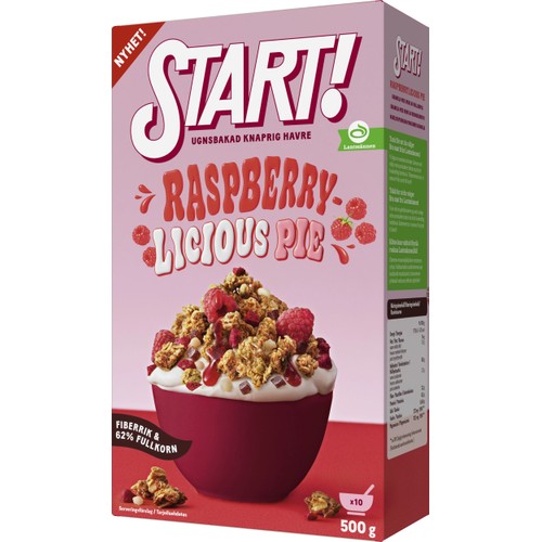 Granola Raspberry Licious pie 500g Start