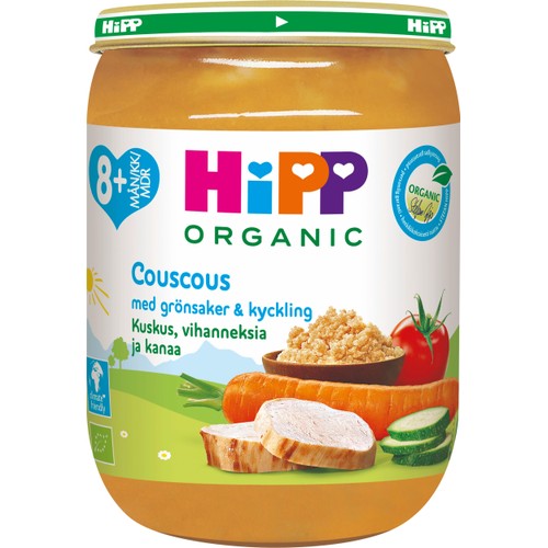 Couscous grönsaker & kyckling Från 8m Eko 190g