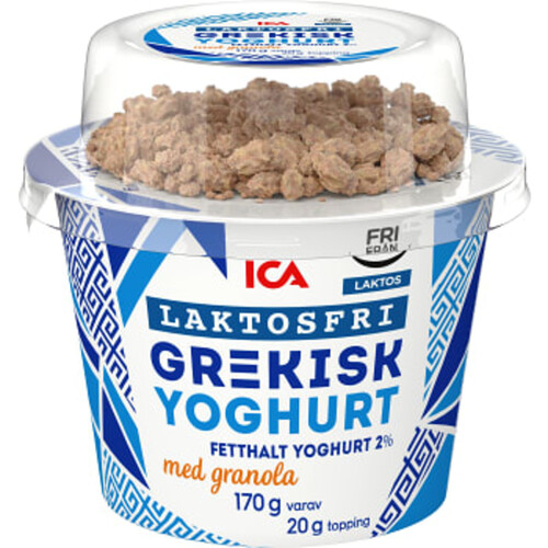 Grekisk Yoghurt med granola laktosfri 170g ICA