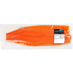 Laxfilé Färsk helsida upptinad ca 1,2kg Pacific brand