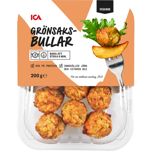 Grönsaksbullar 200g ICA