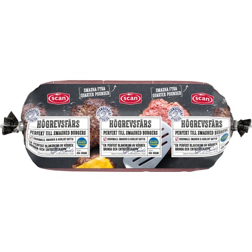 Högrevsfärs Färsk 454g Scan