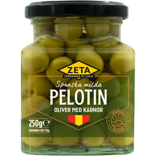 Pelotín-oliver med kärna 250g Zeta