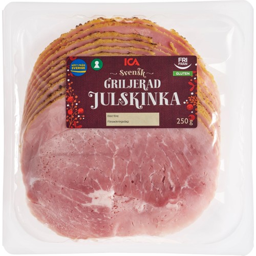 Pålägg Griljerad Julskinka Glutenfri 250g ICA