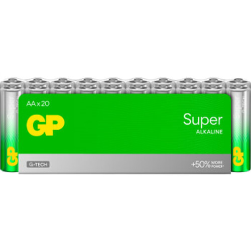 Batteri GP Super Alkaline AA/LR6 20-pack GP