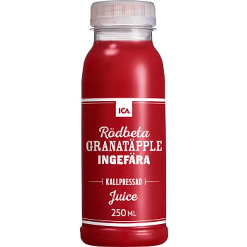 Juice Rödbeta granatäpple & ingefära Kallpressad 250ml ICA