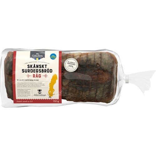 Skånskt Surdegsbröd Råg 750g ICA