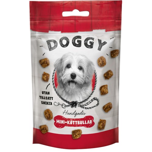 Hundgodis Mini köttbullar 50g Doggy