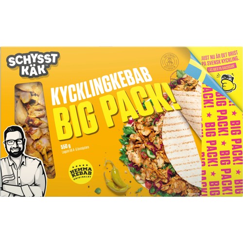 Kycklingkebab Big-Pack 550g Schysst käk