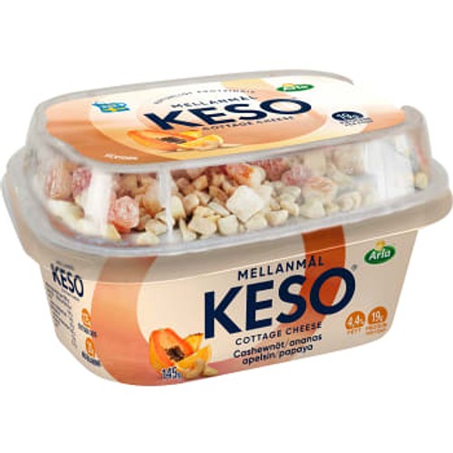 Mellanmål Cashewnötter ananas apelsin & papaya 150g Keso