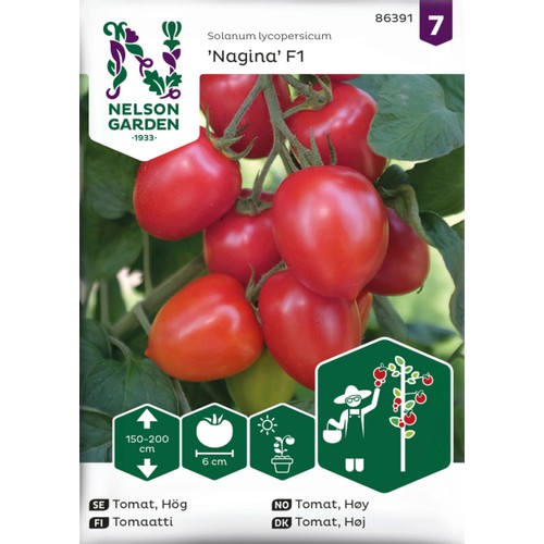Tomat, Hög, Nagina F1 Nelson Garden