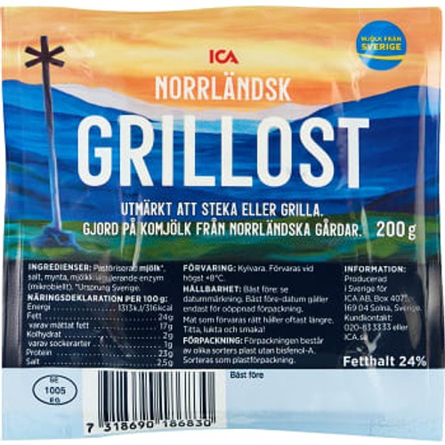 Grillost Norrländsk 24% 200g ICA