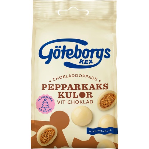 Pepparkakskulor Vit Choklad 120g Göteborgs