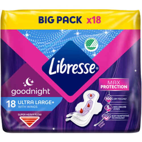 Binda Ultra Goodnight+ Wing 18-p Libresse