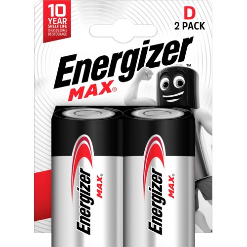 Batteri D 2-p Energizer Max