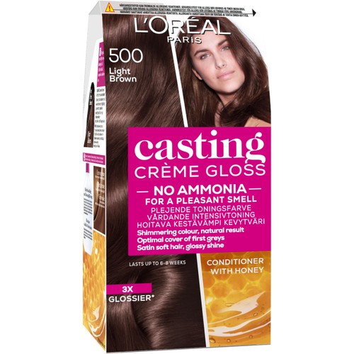 Hårtoning 500 Light Brown 1-p Casting Creme Gloss