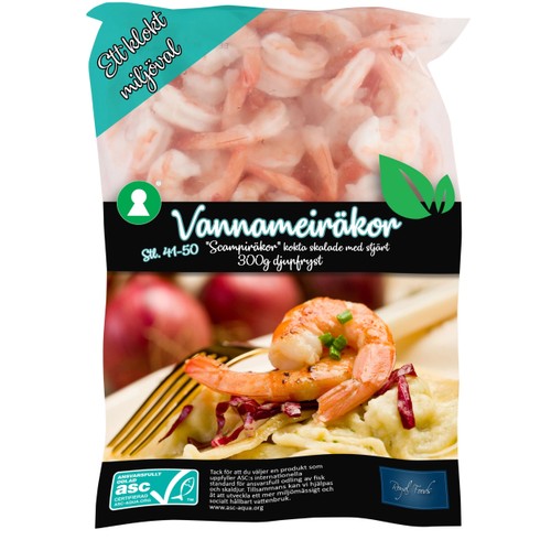 Vannameiräkor Kokta Fryst 300g Royal Foods