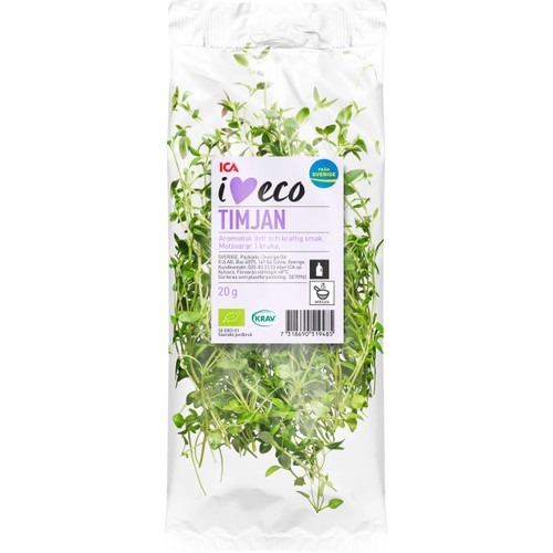 Timjan Flowpack 20g Ekologisk Klass 1 ICA I love eco