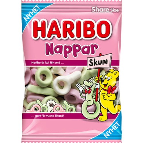 Godis Nappar Skum 120g Haribo