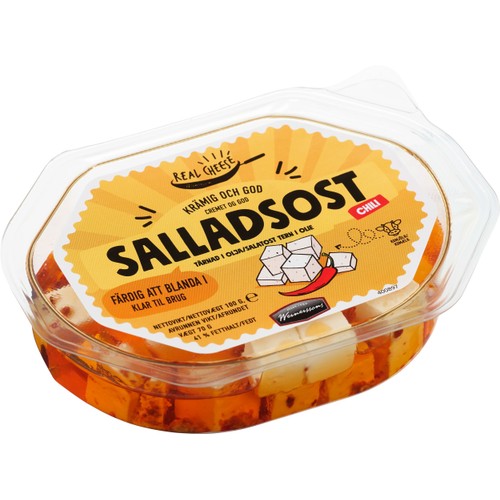 Salladsost Tärnad I Olja Chili 100g Wernerssons
