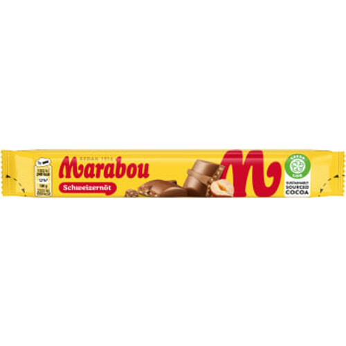 Mjölkchoklad bar Schweizernöt 43g Marabou