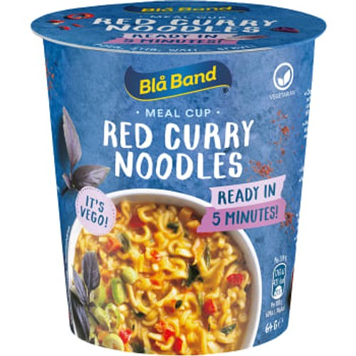 Röd Curry Nudlar Vego 64g Blå Band