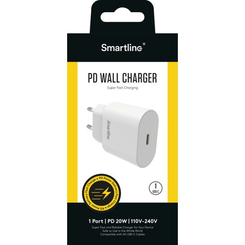 Mobilladdare usb-c 20w pd Smartline