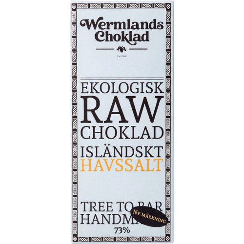 Rawchoklad Med Isländskt Havssalt Eko 50g Wermlands Choklad