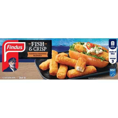 Fish & crisp fiskpinnar MSC 364g Findus