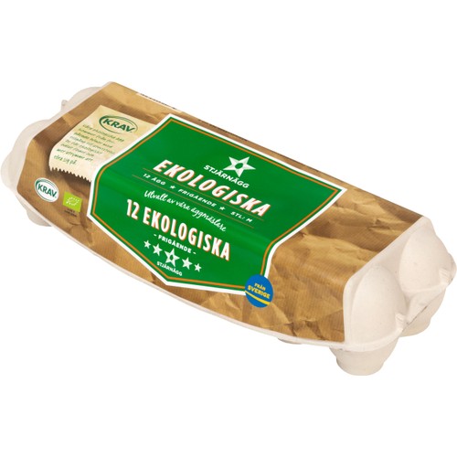 Ägg Ekologiska KRAV 12-p Stjärnägg