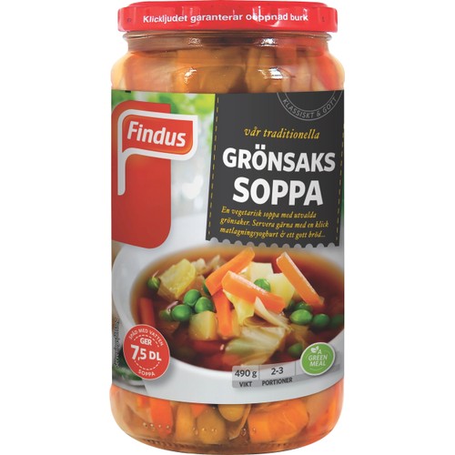 Grönsakssoppa 490g Findus