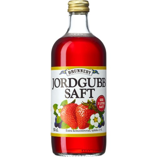 Jordgubbsaft 500ml Brunneby