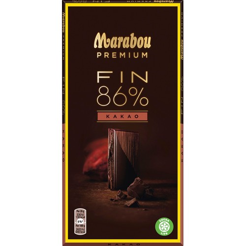 Chokladkaka Premium 86% kakao Dark 100g Marabou