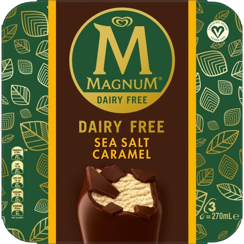 Glass Sea salt Caramel Vegansk 3-p 270ml Magnum