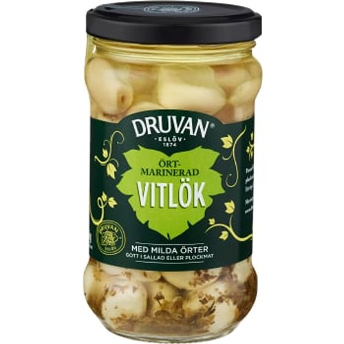 Vitlök i Mild örtmarinad 250g Druvan