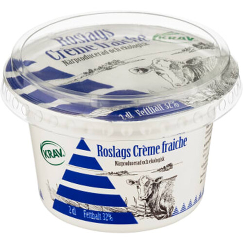 Creme Fraiche 34 % KRAV 200ml Roslagsmjölk