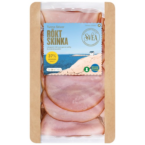Skinka Rökt Tunna skivor 150g Svea