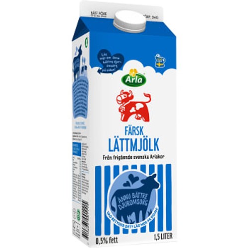 Lättmjölk 0,5% 1,5l Arla Ko