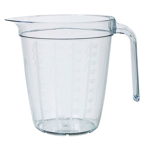 Måttkanna Plast Transparent 1l